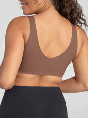 Airy Zero V-Neck Bra Toffee