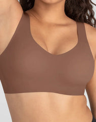 Airy Zero V-Neck Bra Toffee Plus