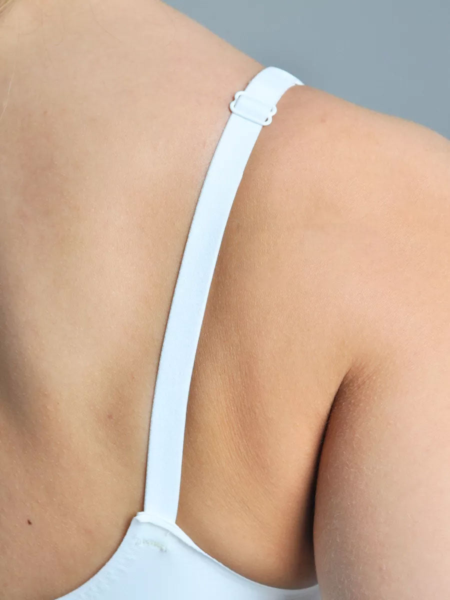 Basic French Push-up Wireless Bra White