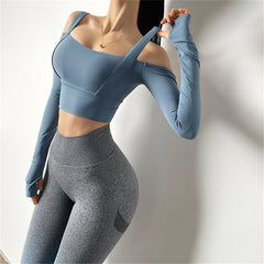 Long Sleeve Athletic Women's Fitness Top