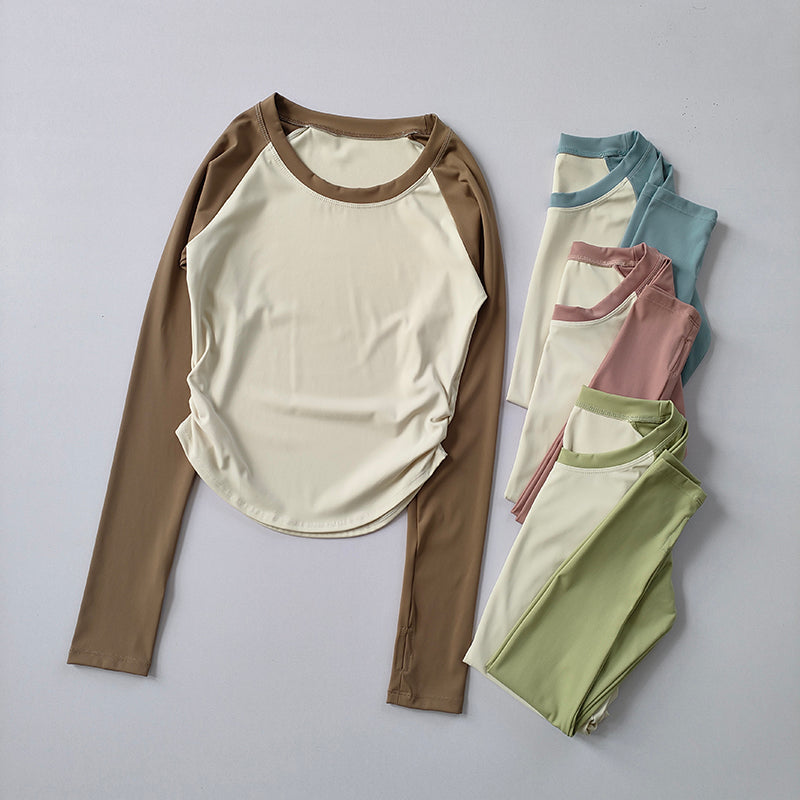 Women's Seamless Long Sleeve Fitness T-shirts