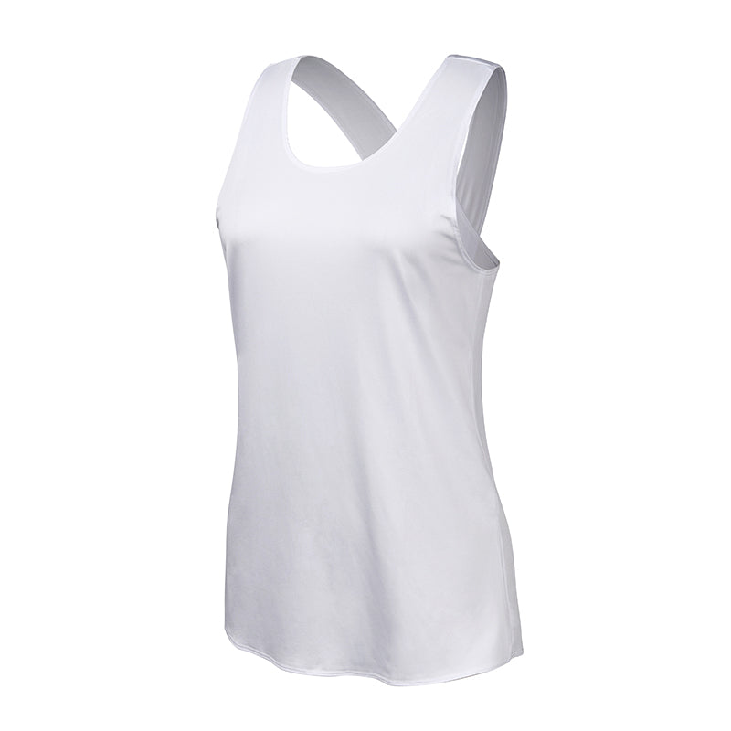 Cross Back Sleeveless Women's Fitness Top