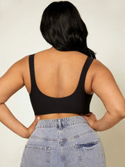Wireless Racerback Lounge Bra Black