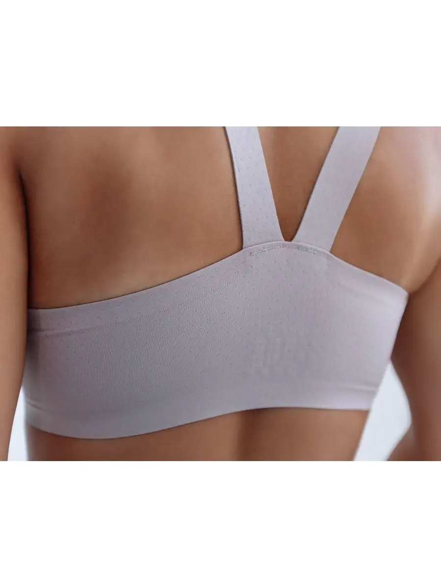 Deep V Minimizer Front Closure Push-up Wireless Bra Gray
