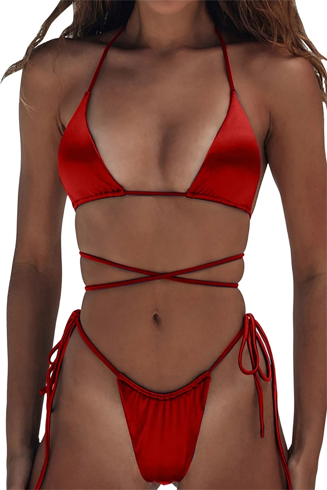 Satin Swimwear Set