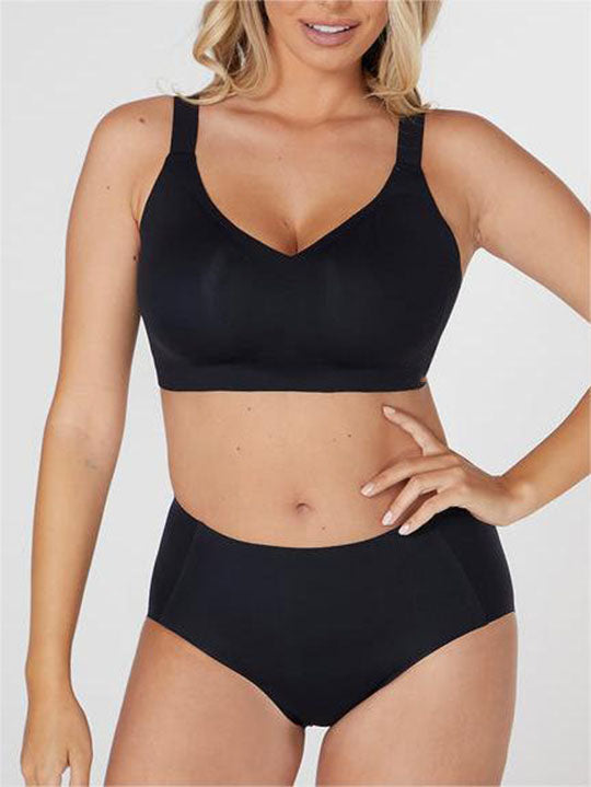 Plus Wireless Lounge Bra Black