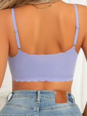 Milk & Coffee Seamless Wireless Bra Skyblue