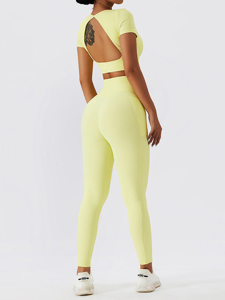 Live In Rib Crossover Pocket Leggings