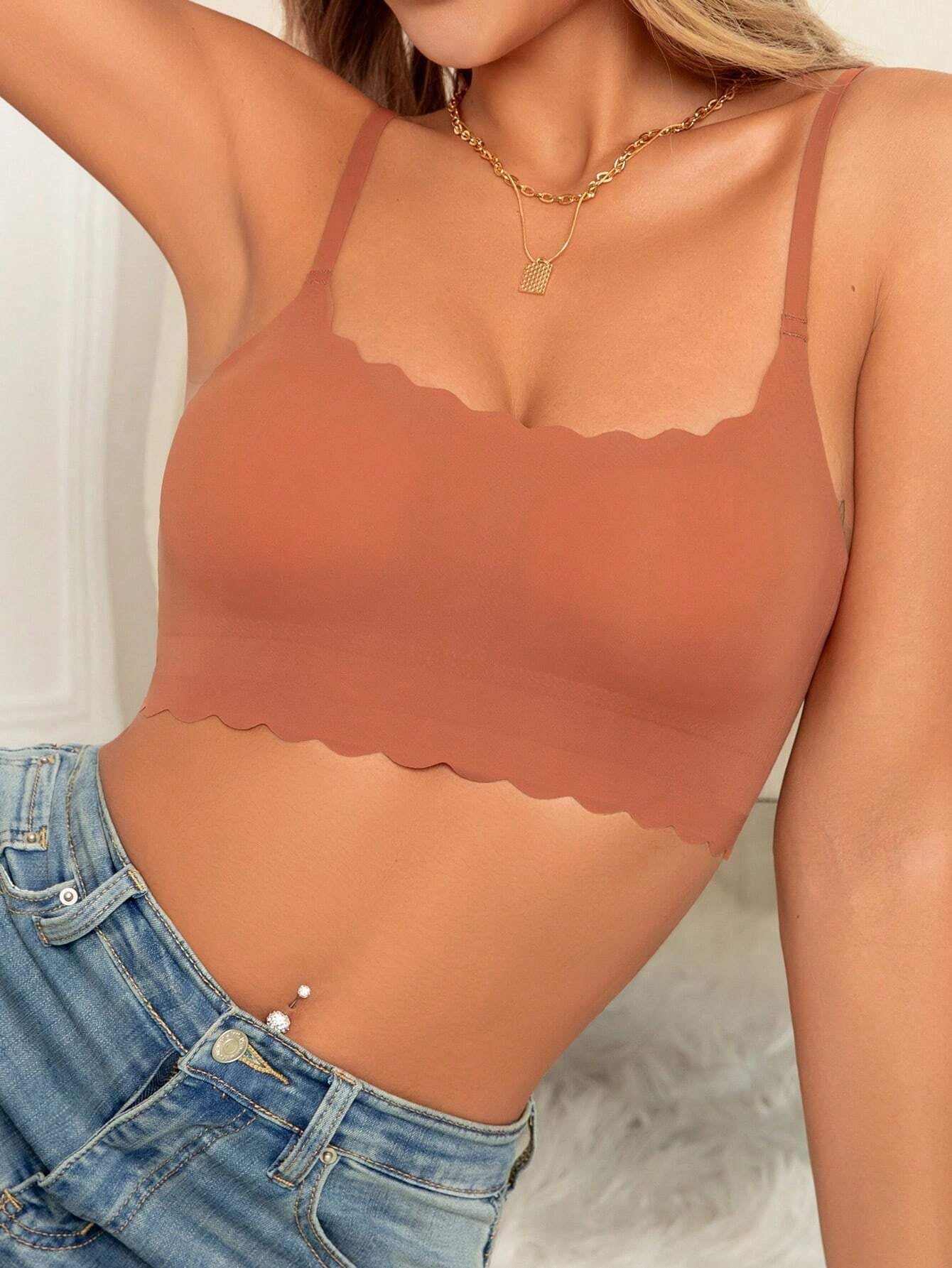 Milk & Coffee Seamless Wireless Bra Tan