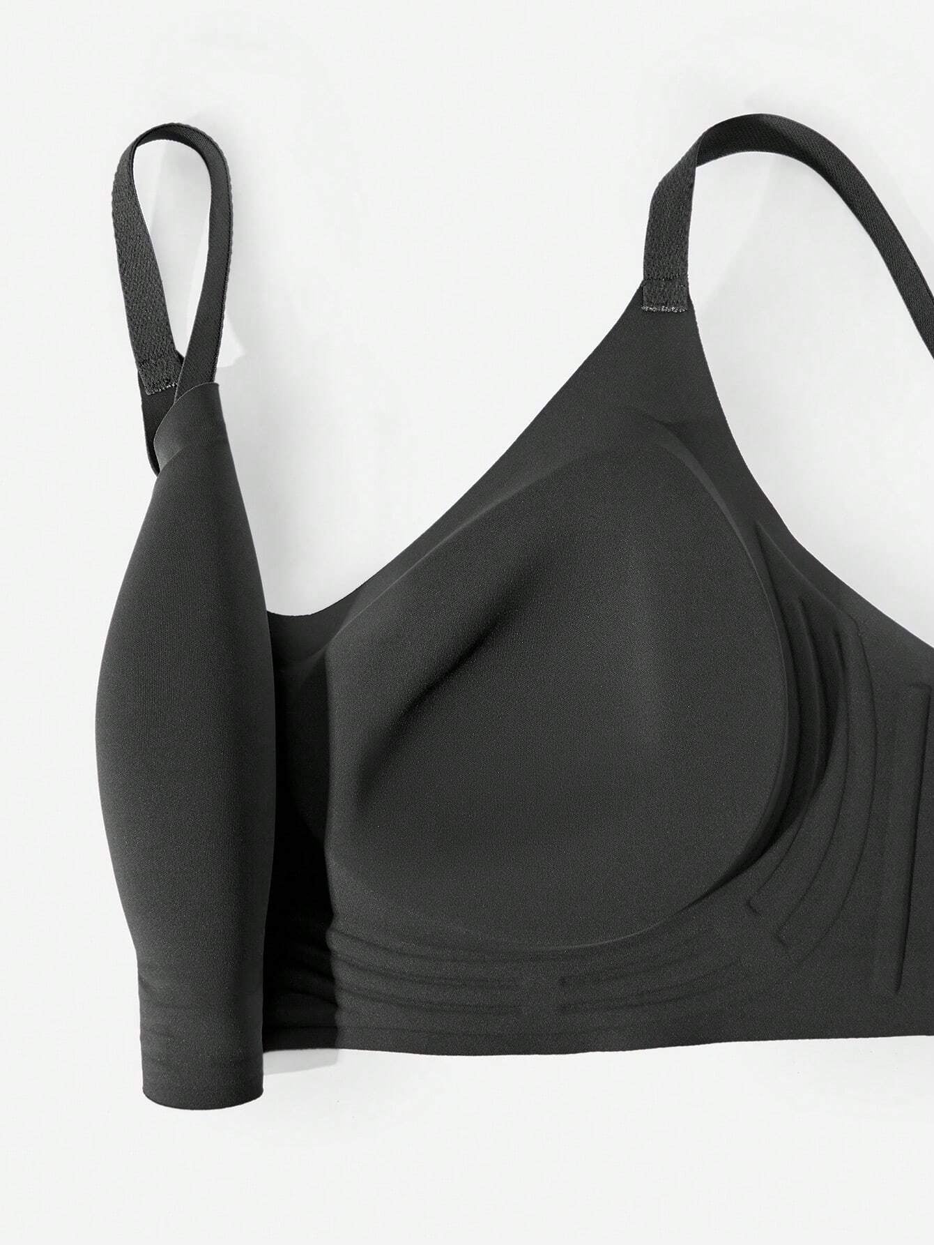 Wireless Seamless Comfy Bralette Black