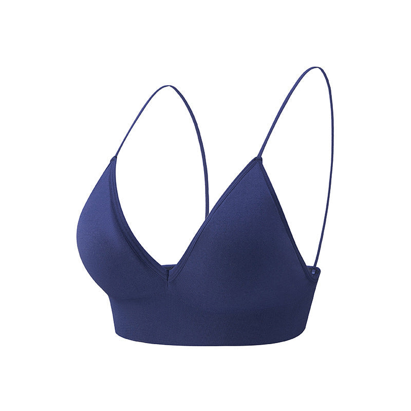 High Elasticity Spaghetti Straps Triangle Yoga Bra