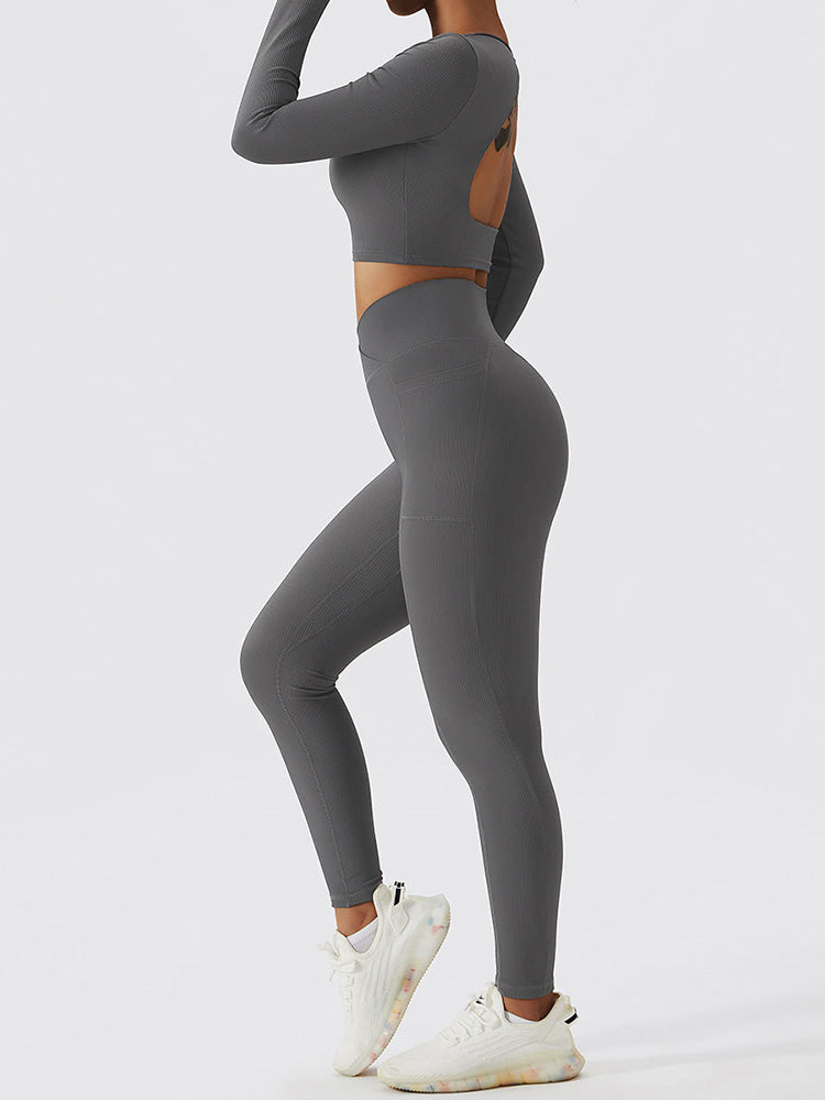 Live In Rib Crossover Pocket Leggings