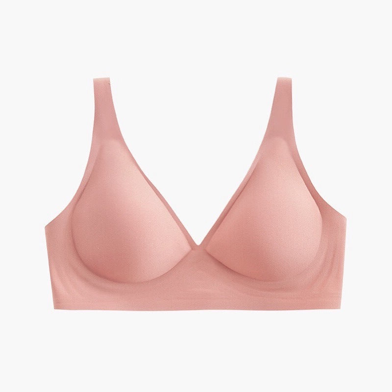 Comfort Basic Everyday Bra V Neck Soft Pink