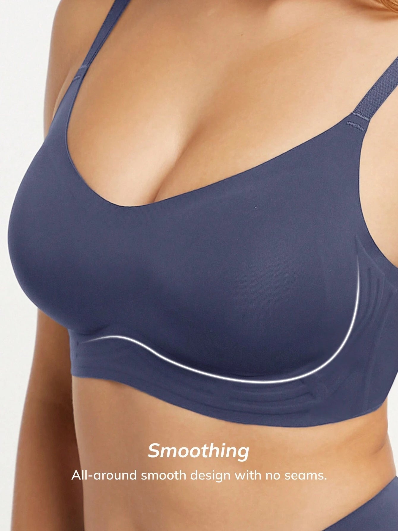 Wireless Seamless Comfy Bralette Navy
