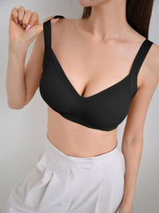 Solid Simple Bra Black