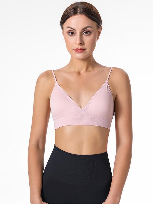 High Elasticity Spaghetti Straps Triangle Yoga Bra