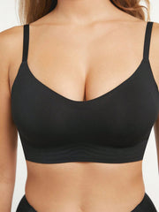 Wireless Seamless Comfy Bralette Black