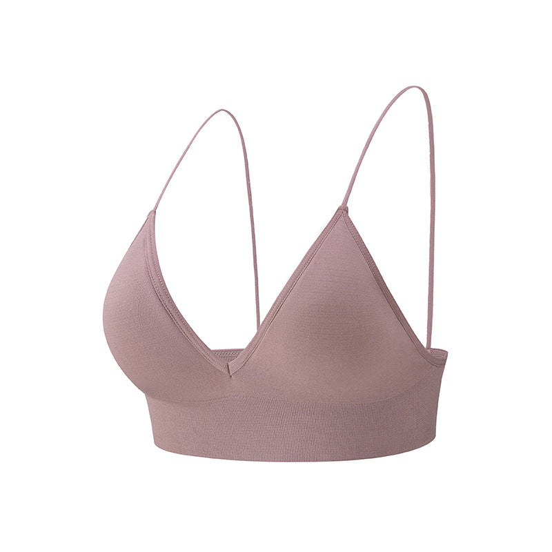 High Elasticity Spaghetti Straps Triangle Yoga Bra
