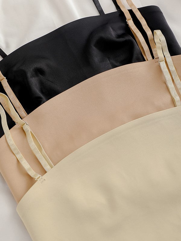 Non-steel ring non-marking breathable strapless wrap backless bra