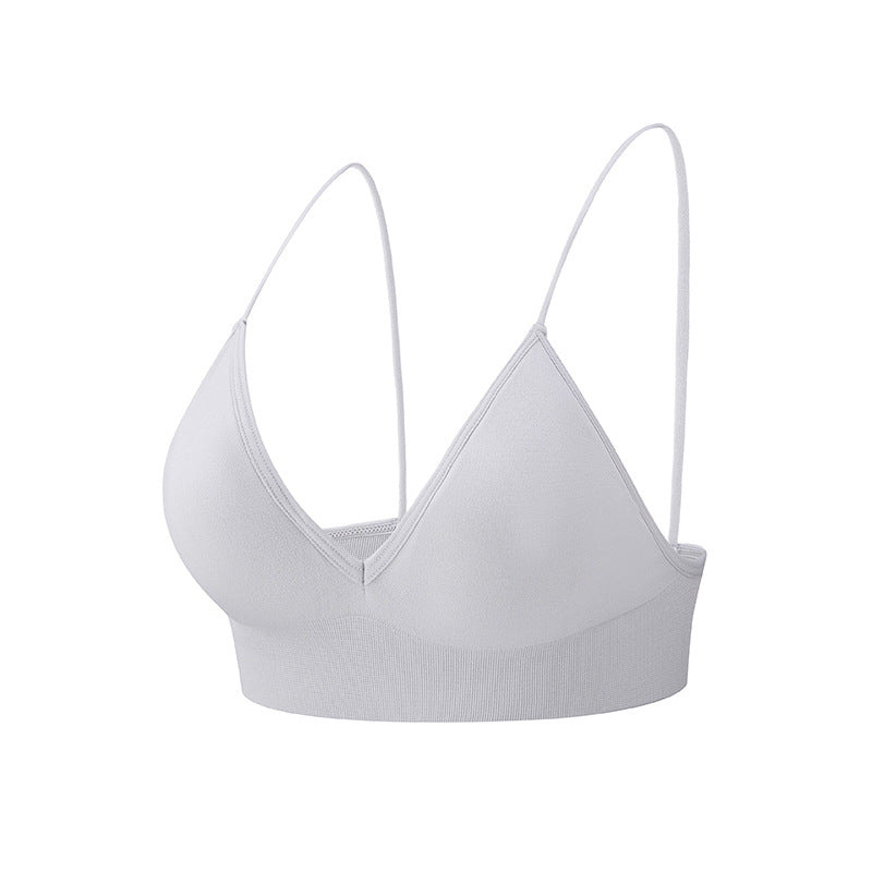 High Elasticity Spaghetti Straps Triangle Yoga Bra