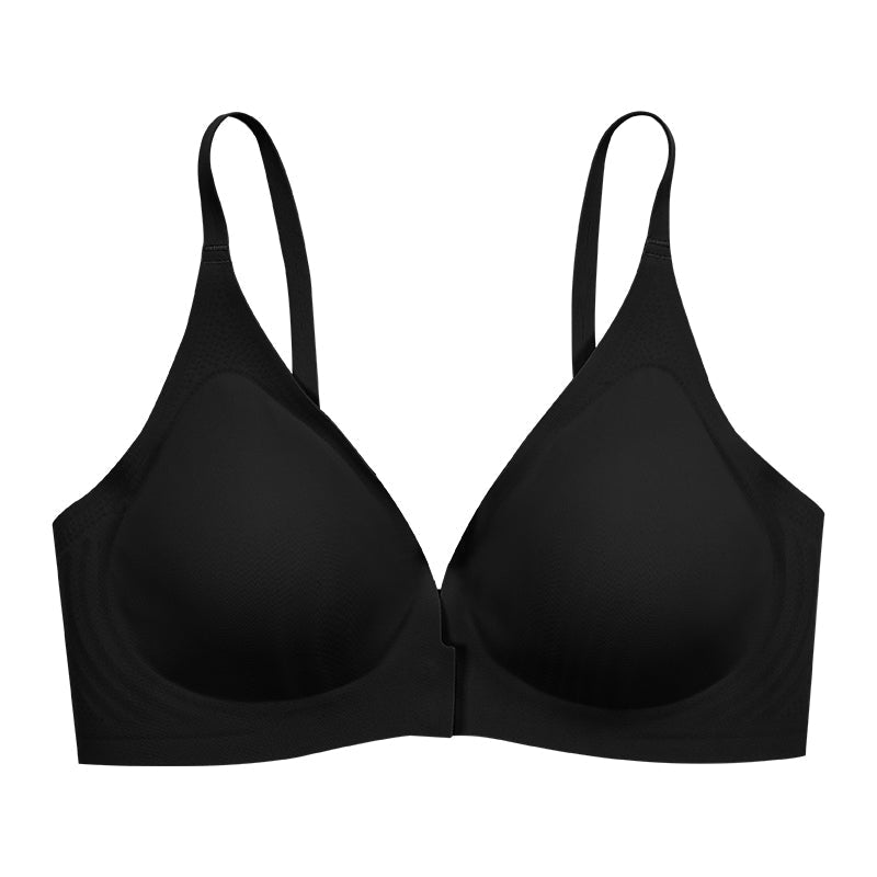 Solid Front Closure Wireless Bra