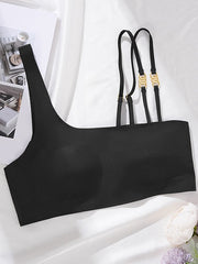Gathered Non-marking Sports Tank Top Wireless Bra