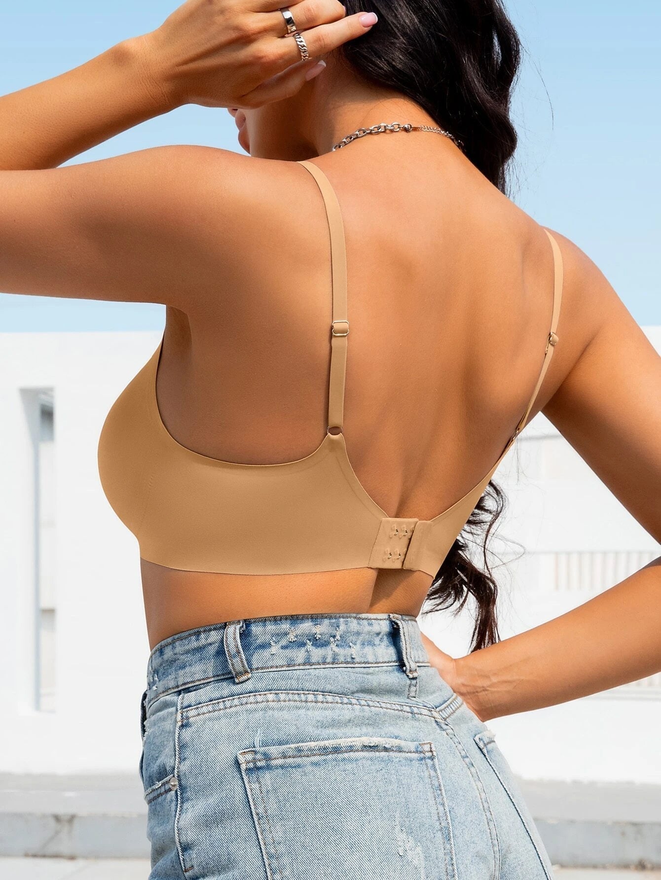 Solid Seamless Bralette Tan