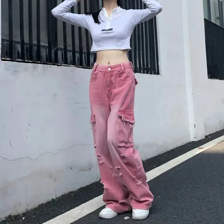 High Waist Wide Jeans