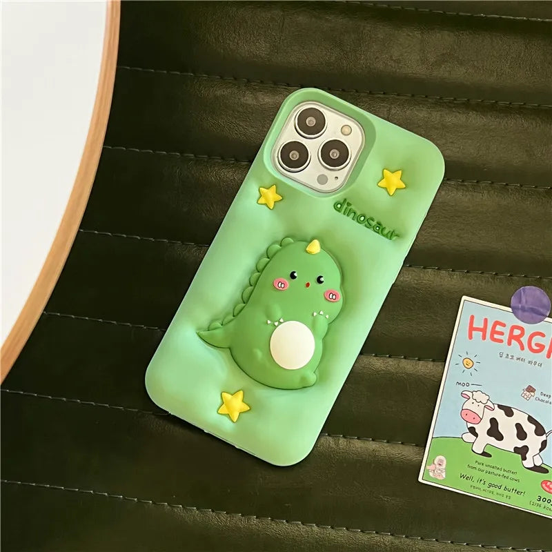 Kawaii Dinosaur iPhone Case