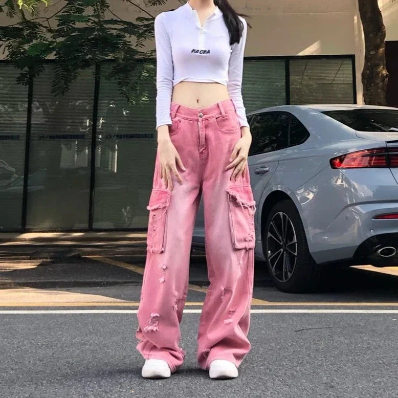High Waist Wide Jeans