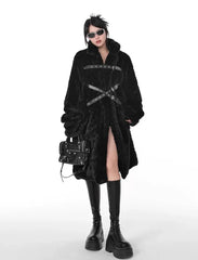 Punk Style Faux Fur Coat