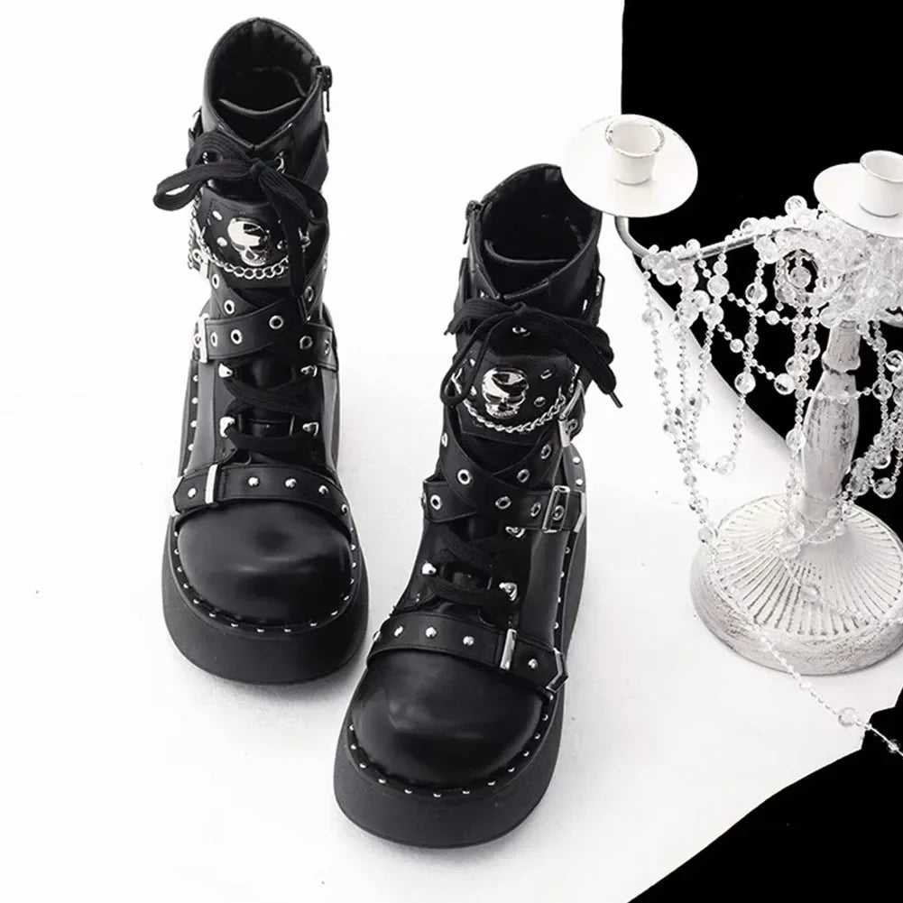 Punk Y2K Platform Boots