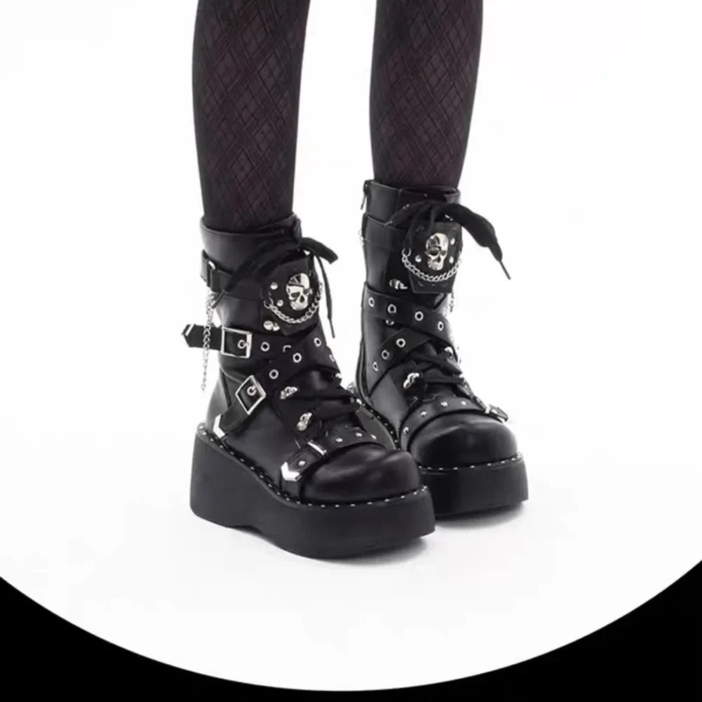 Punk Y2K Platform Boots