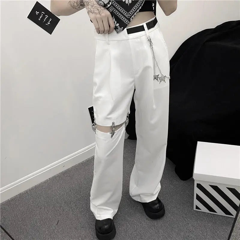 Harajuku Goth Pants With Chain