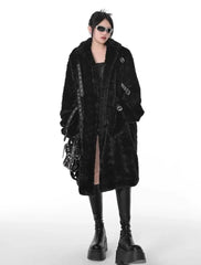 Punk Style Faux Fur Coat