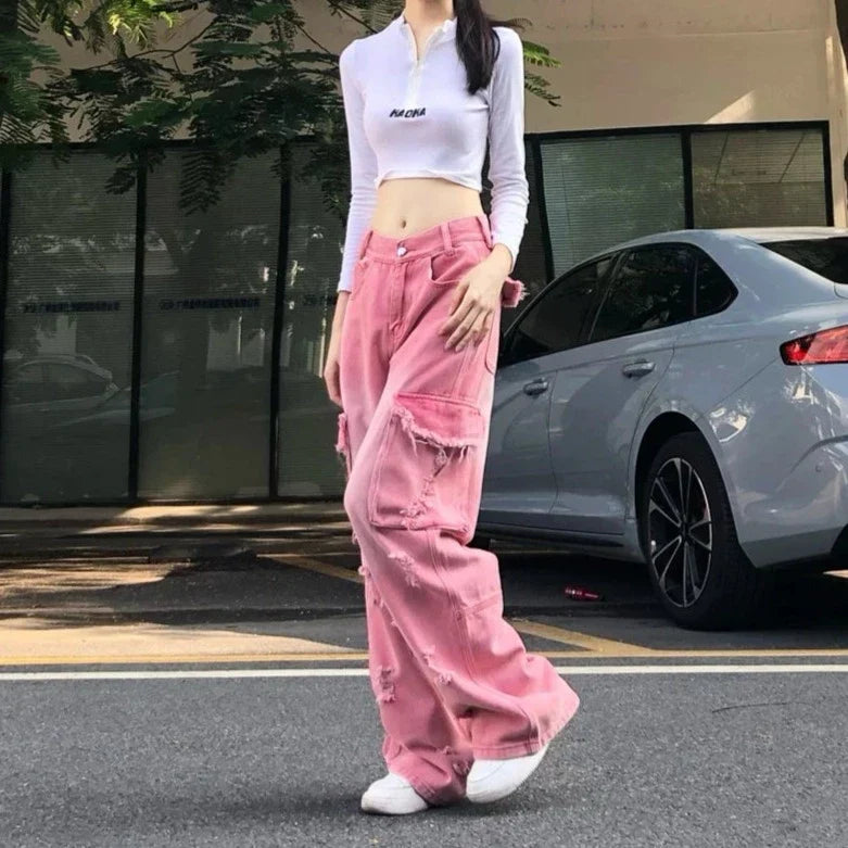 High Waist Wide Jeans