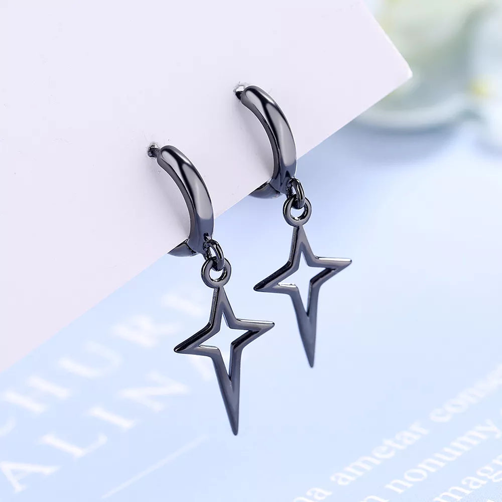 Gothic Style Cross Earrings