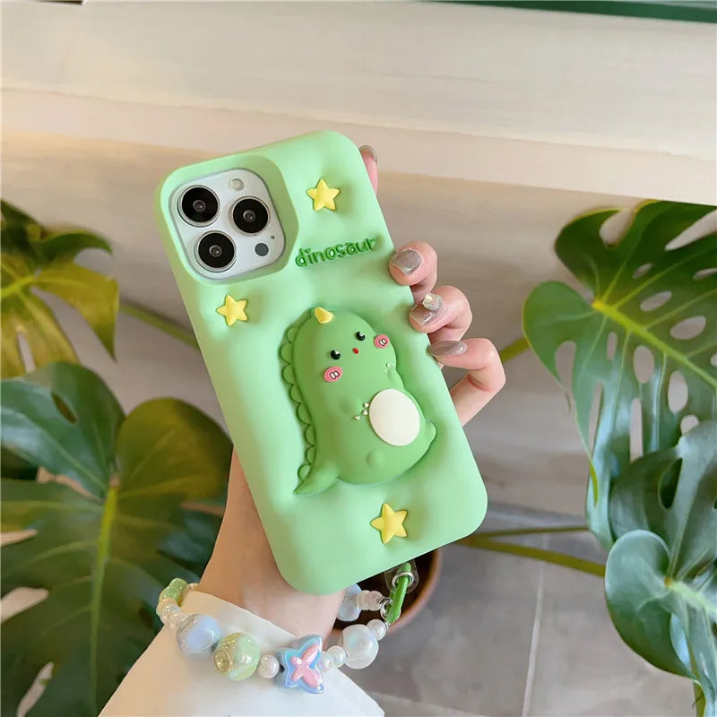 Kawaii Dinosaur iPhone Case