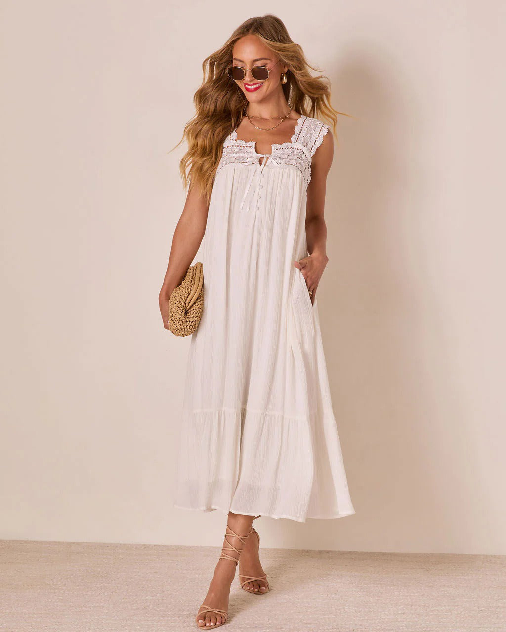 Cotton Sleeveless Nightdress