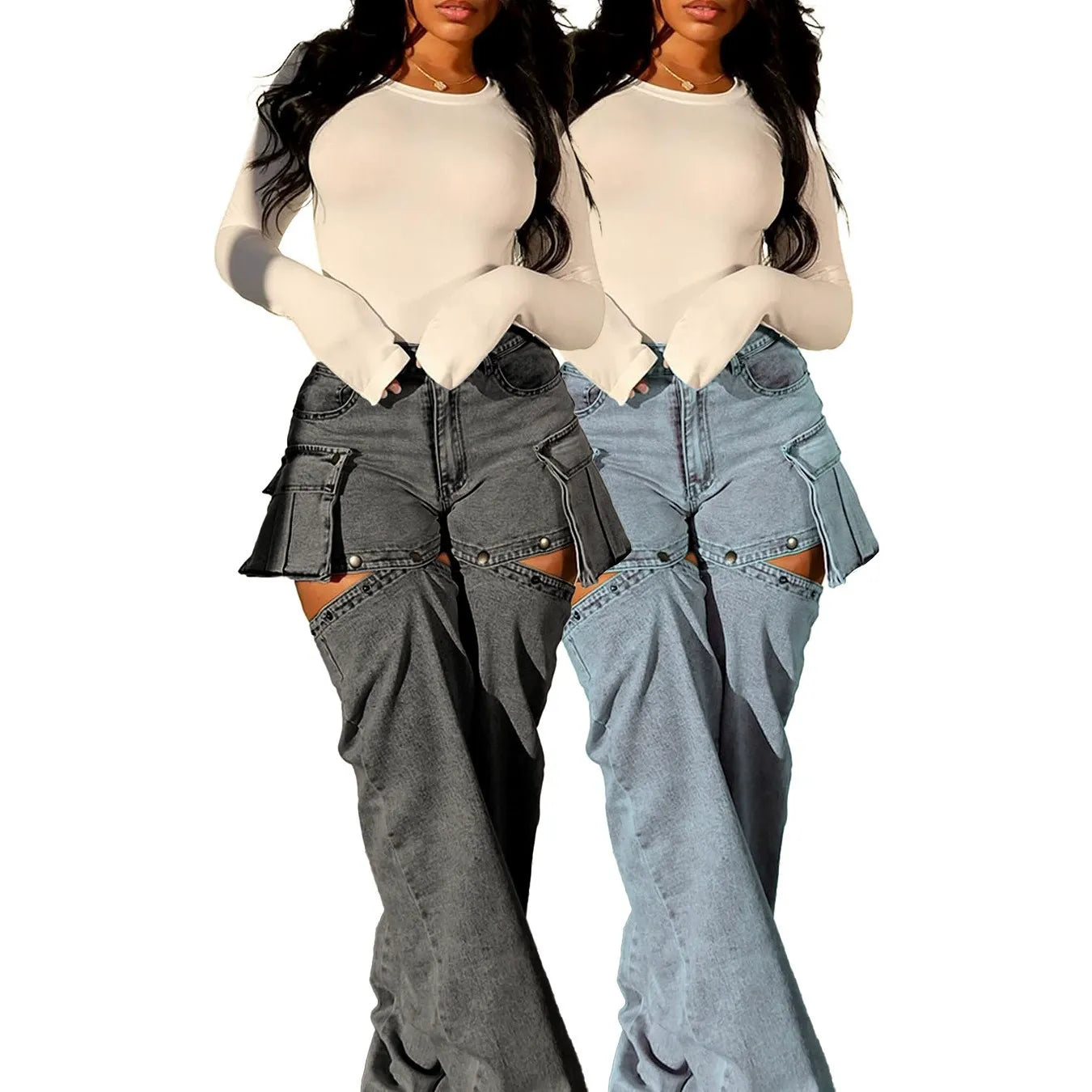 Detachable Jeans Harajuku Y2K