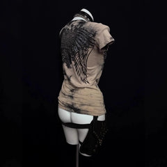Cyber Gothic Y2K Top