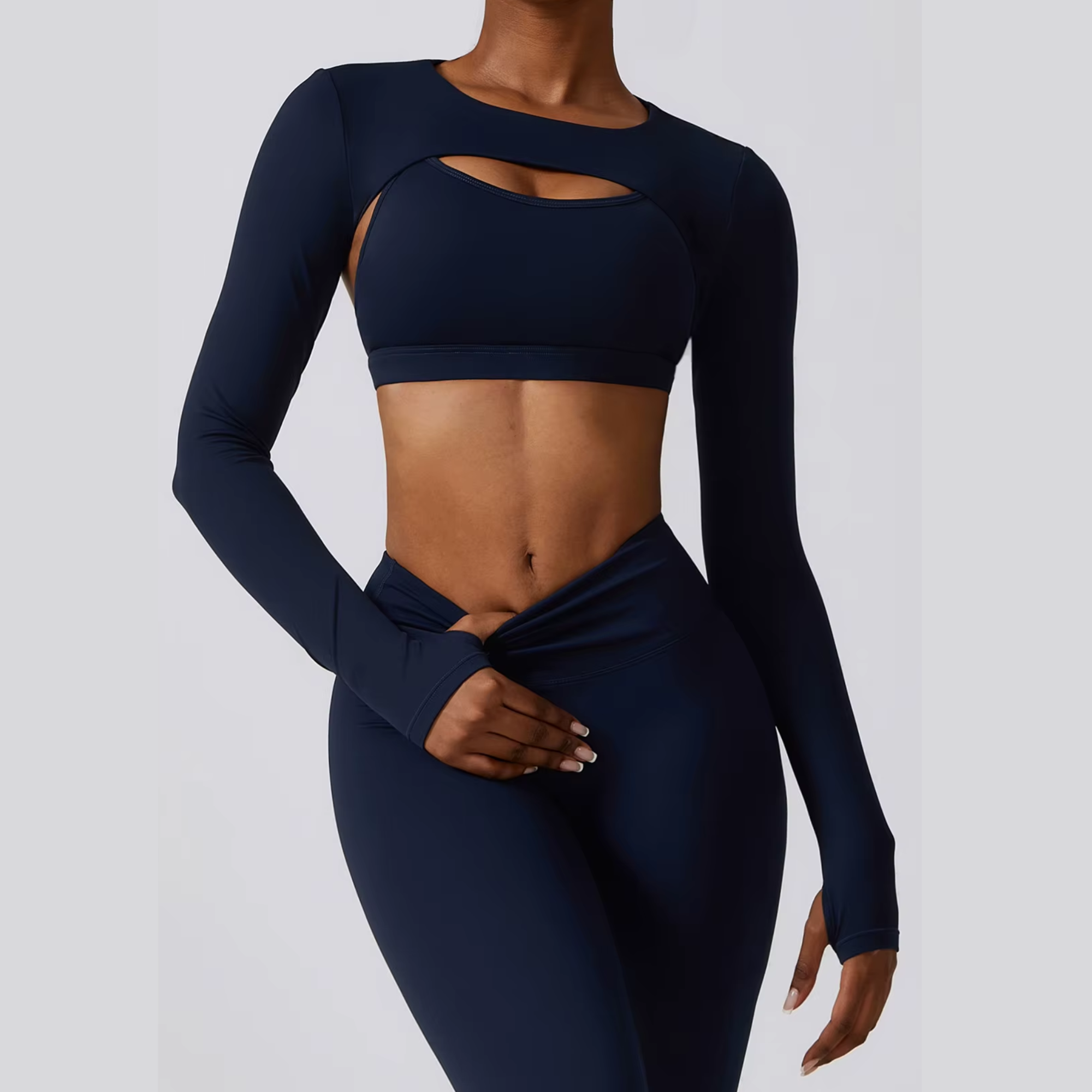 Kyveli - 3 Piece Long Sleeve Activewear Set