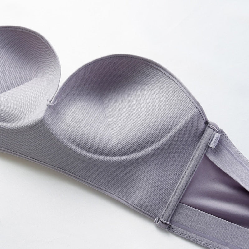 Magic Strapless Front Buckle Bra