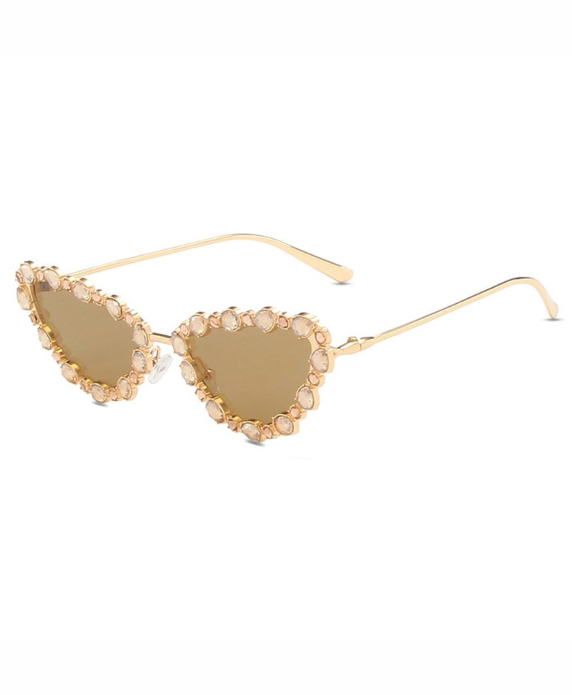 Rhinestone Fever - Embellished Cat Eye Sunglasses